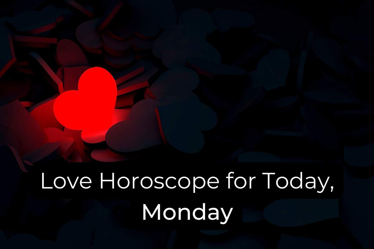 Love Horoscope For February 26th 2024   A Red Heart On A Background Of Black Hearts And The Letters Love Horoscope For Today Monday 643e830d32fc0 